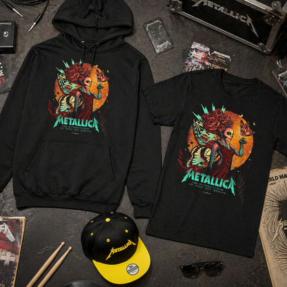 Combo Metallica - WorldWired: Buzo, Camiseta y Gorra