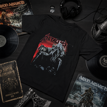 Camiseta Algodon Metallica octupus Texas Poster