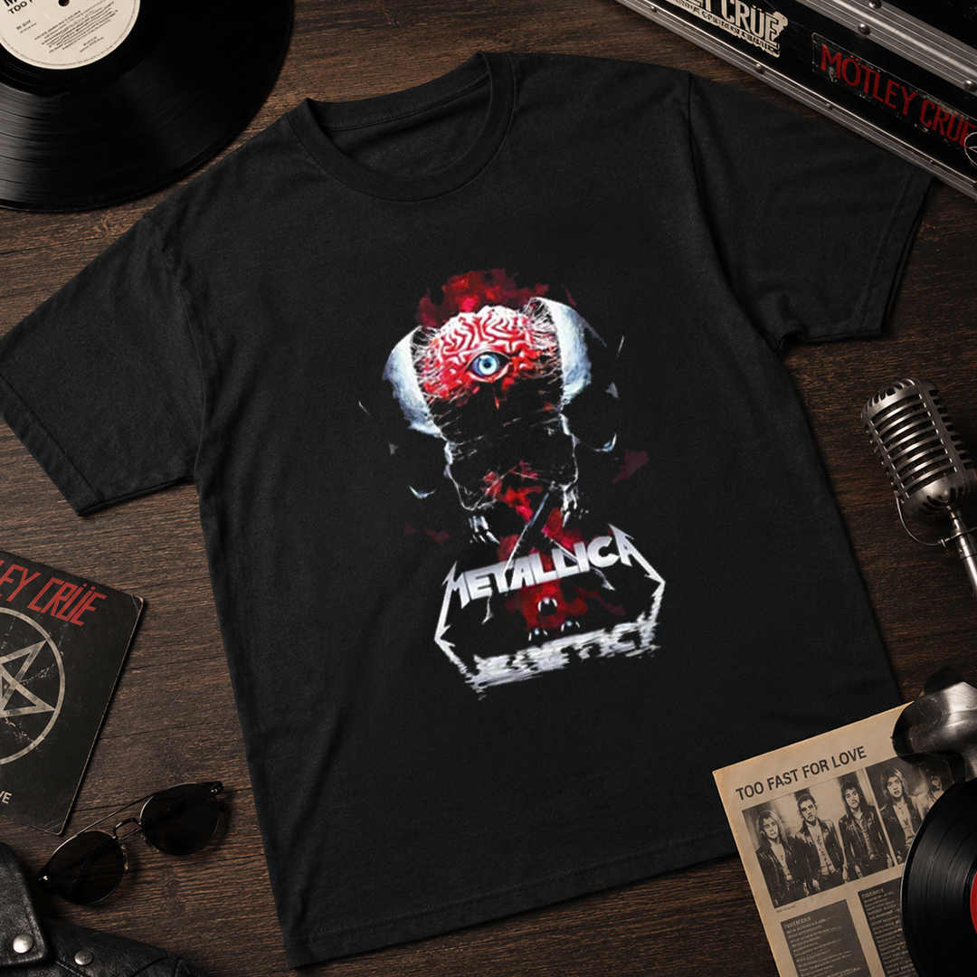 Camiseta Algodon Metallica Brain