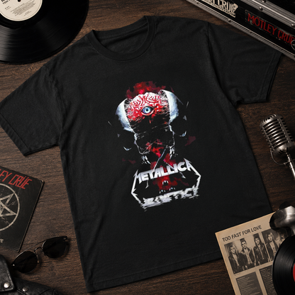 Camiseta Algodon Metallica Brain