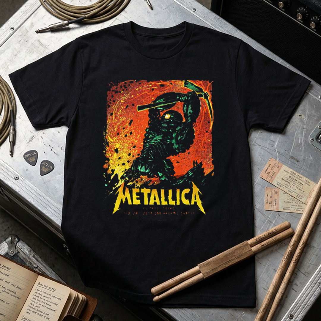 Camiseta Algodon Metallica Texas Poster 2019