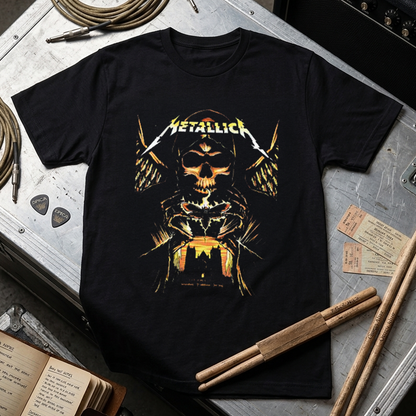 Camiseta Algodon Metallica Skull Poster 2019