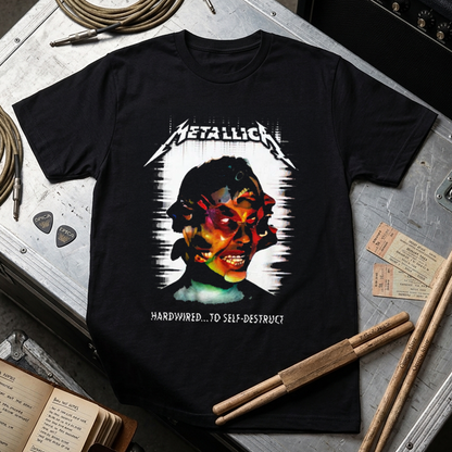Camiseta Algodon Metallica Hardwired Art