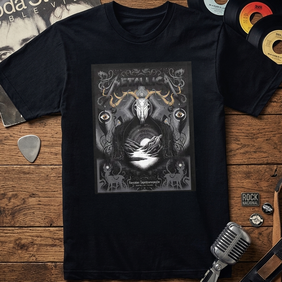 Camiseta Algodon Metallica Hameenlinna Finland Poster
