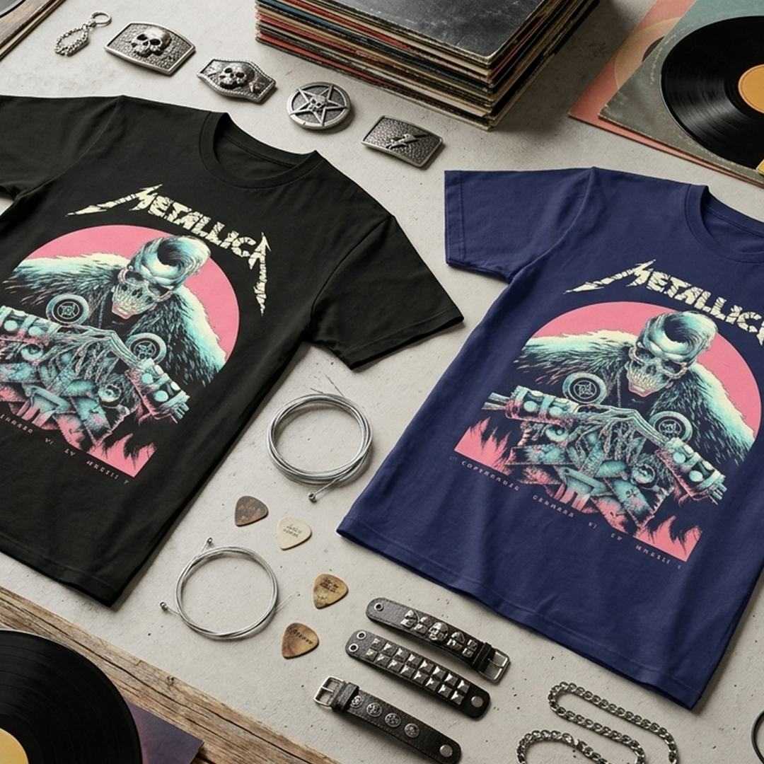 Camiseta Algodon Metallica Denmark Poster