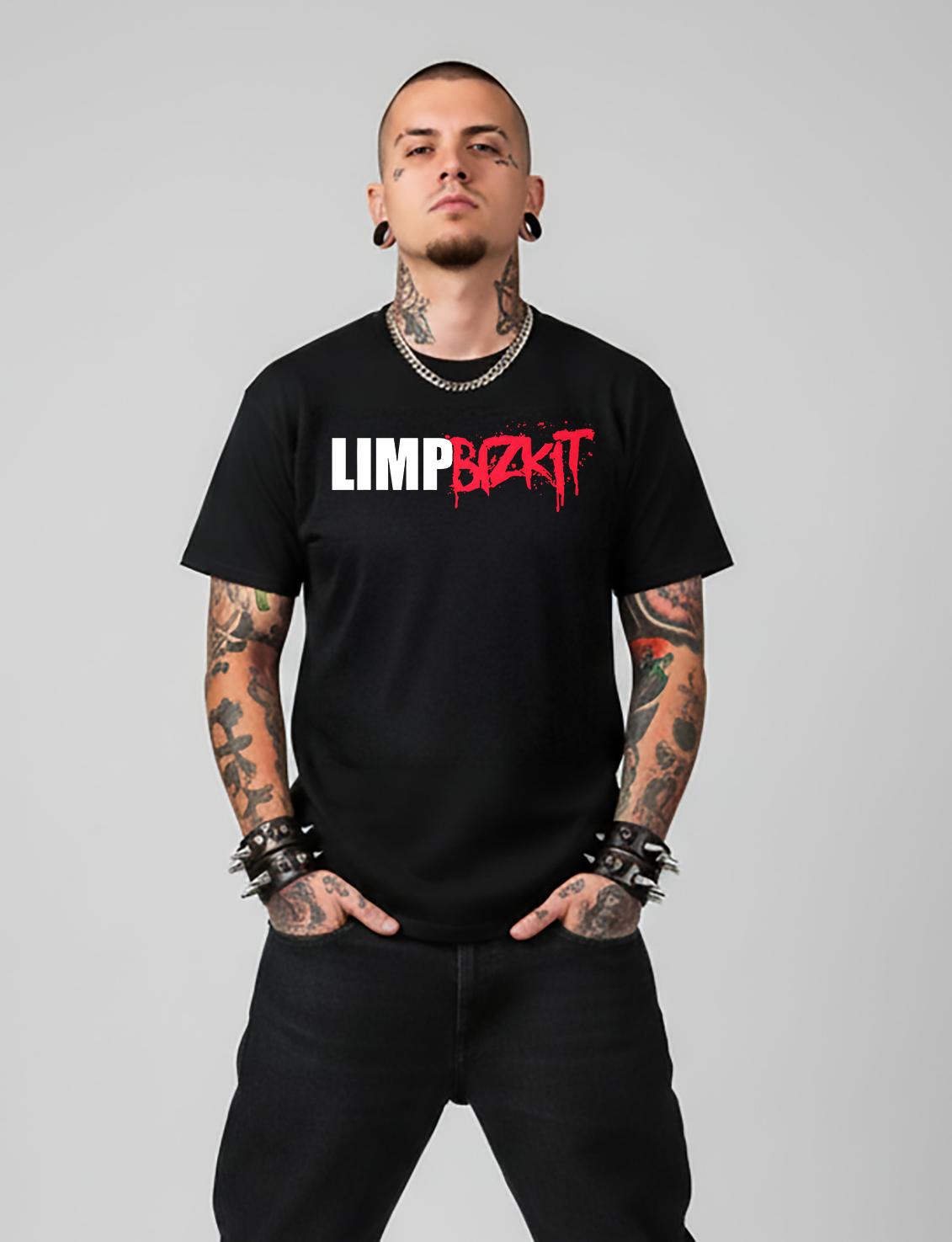 Camiseta Algodon Limbik Bizkit Logo