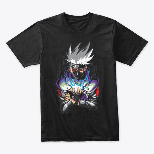 Camiseta Algodon Kakashi Raikiri Art