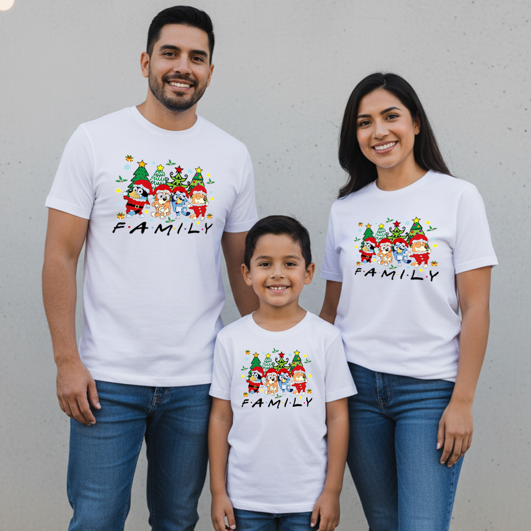 Camisetas Navideñas Familia Set de 3 Prendas Paw Patrol Navidad