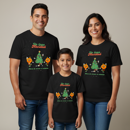 Camisetas Navideñas Familia Set de 3 Prendas Ya Llega Navidad