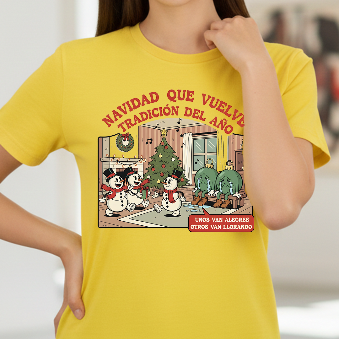 Camiseta Fin De Año Navidad Que Vuelve, Tradicion del Año