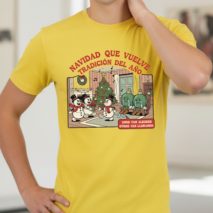 Camiseta Fin De Año Navidad Que Vuelve, Tradicion del Año