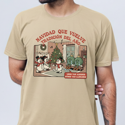 Camiseta Fin De Año Navidad Que Vuelve, Tradicion del Año