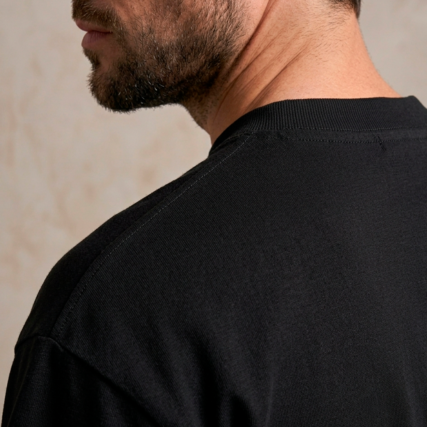 Camiseta Oversize Premium Plus+ Negra – 100% Algodón 350g