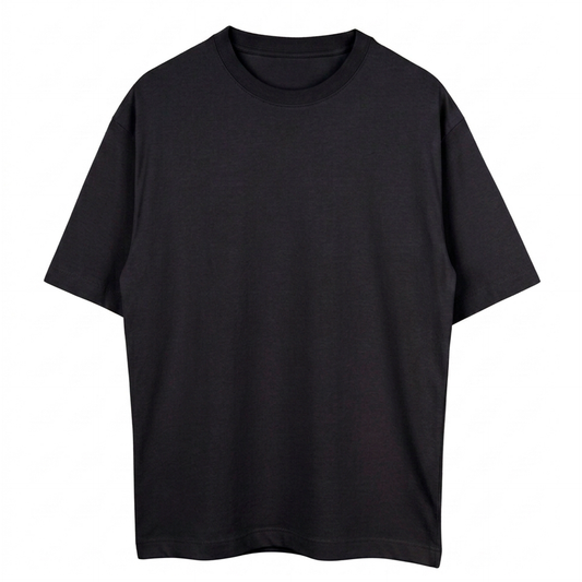 Camiseta Oversize Premium Plus+ Negra – 100% Algodón 350g