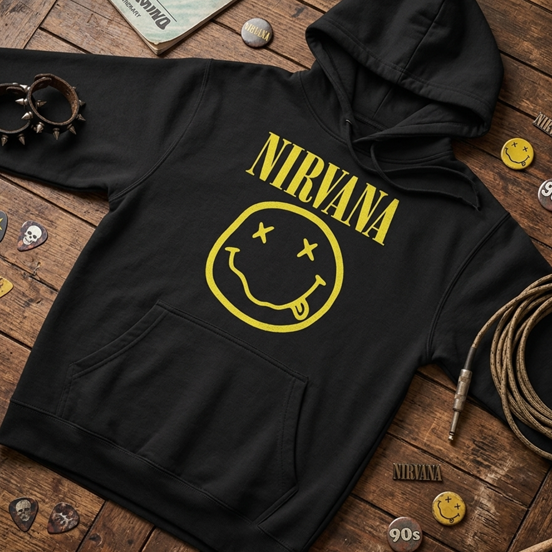 Buzo Capota Nirvana Logo Extended
