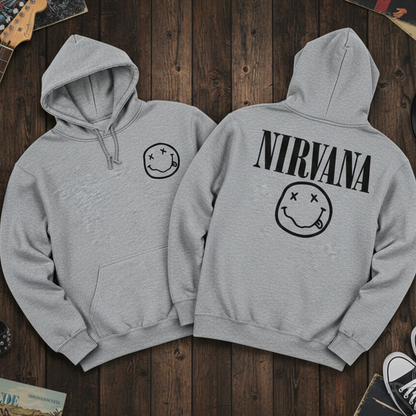Buzo Capota Rock Style Nirvana Doble estampado