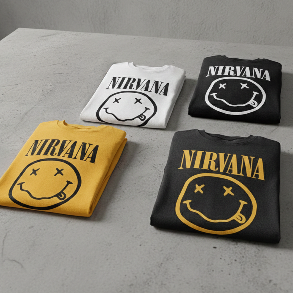 Camiseta Nirvana Logo Extended