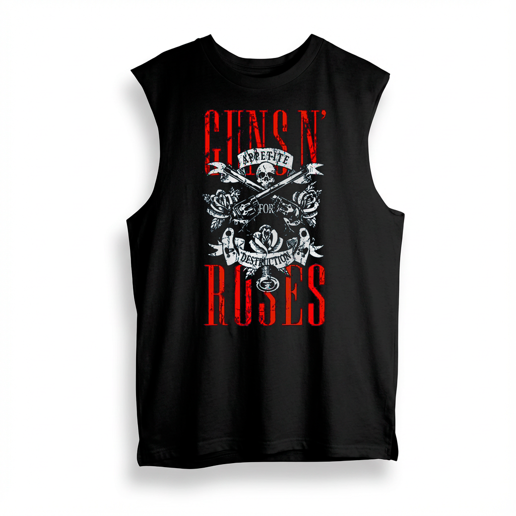 Esqueleto Manga Sisa Guns N Roses Appetite Destruction