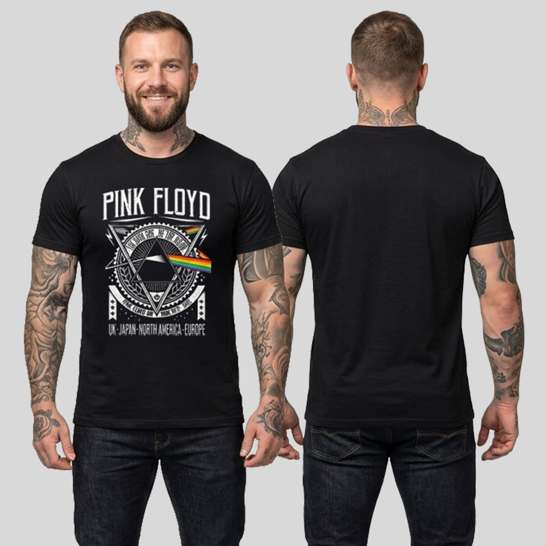 Camiseta Algodon Pink Floyd Japan North America