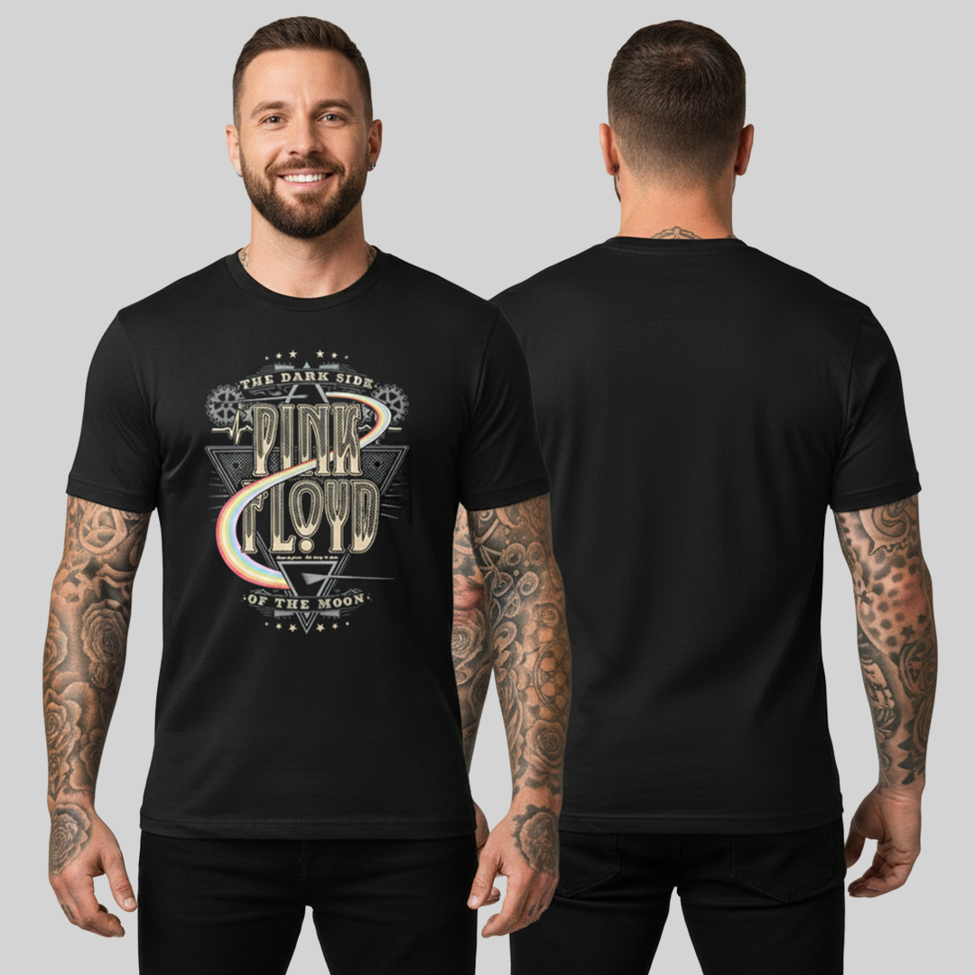 Camiseta Algodon Pink Floyd Dark Side Art