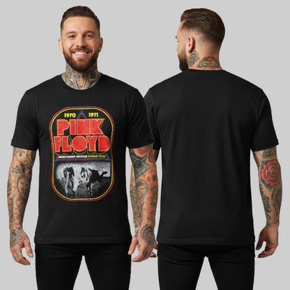 Camiseta Algodon Pink Floyd Atom Heart Mother World Tour 1970
