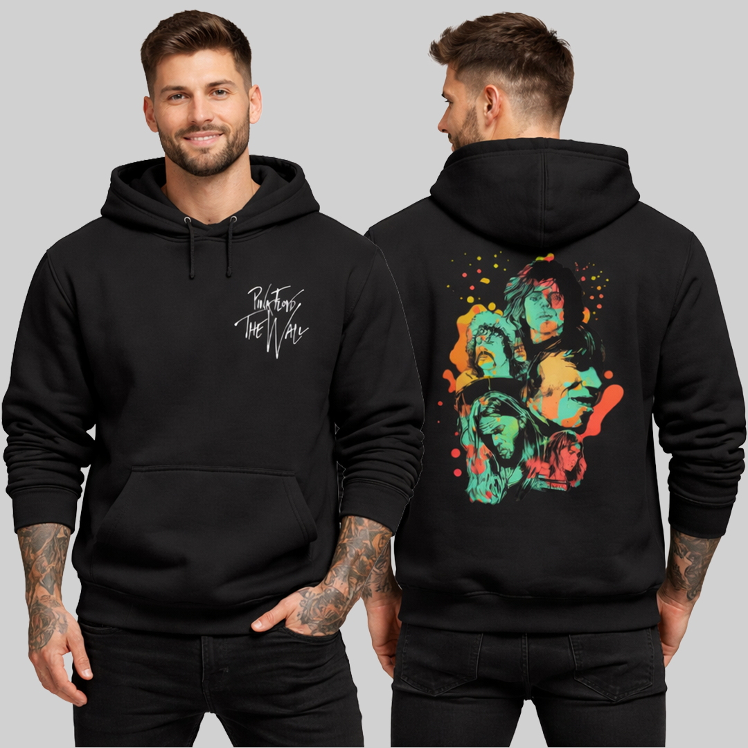 Buzo Capota Pink Floyd Doble Estampado