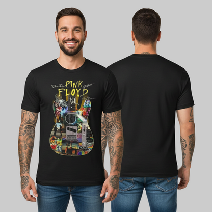 Camiseta Algodon Pink Floyd Guitar Style