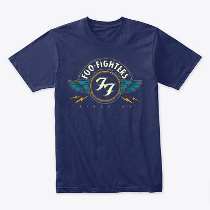 Camiseta de Algodon Foo Fighters Vintage Art