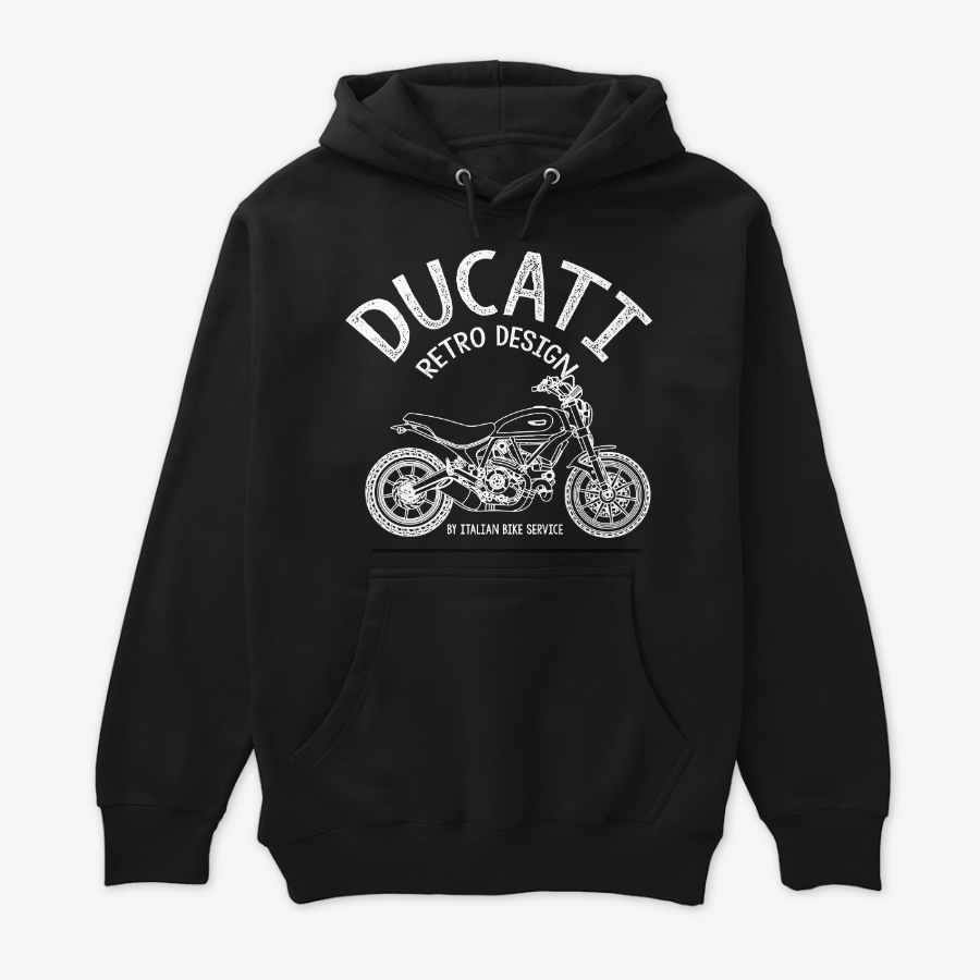 Buzo Capota Ducatti Scrambler diseño Retro