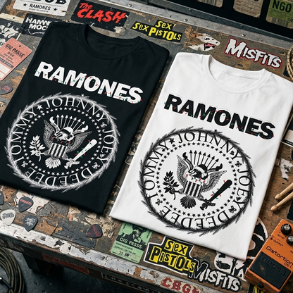 Camiseta Algodon The Ramones Logo Casico Navidad