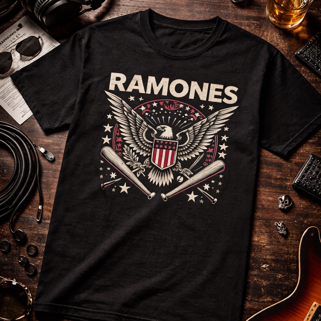 Camiseta Algodon Ramones Art