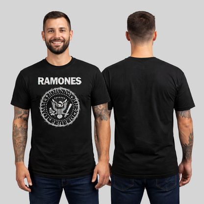 Camiseta Algodon The Ramones Logo Casico Navidad