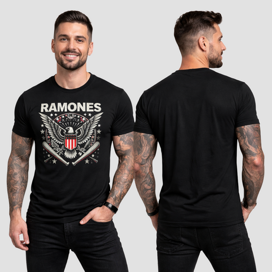 Camiseta Algodon Ramones Art