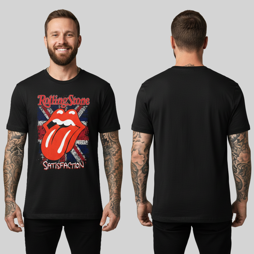 Camiseta Algodon Rolling Stones Satisfaction Art