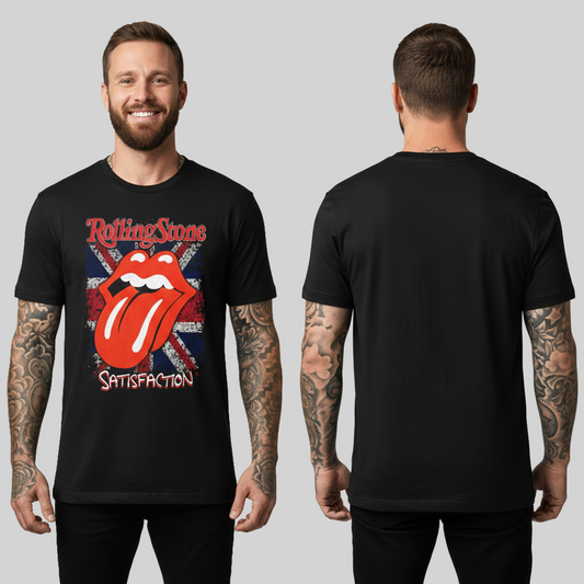 Camiseta Algodon Rolling Stones Satisfaction Art