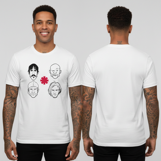 Camiseta Algodón Red Hot Chilli Peppers rock style