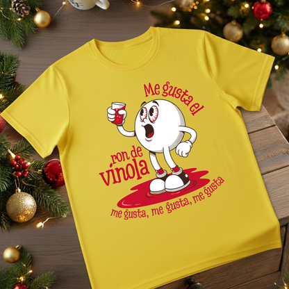 Camiseta Fin De Año Me Gusta El Ron De Vinola - Diseño 2