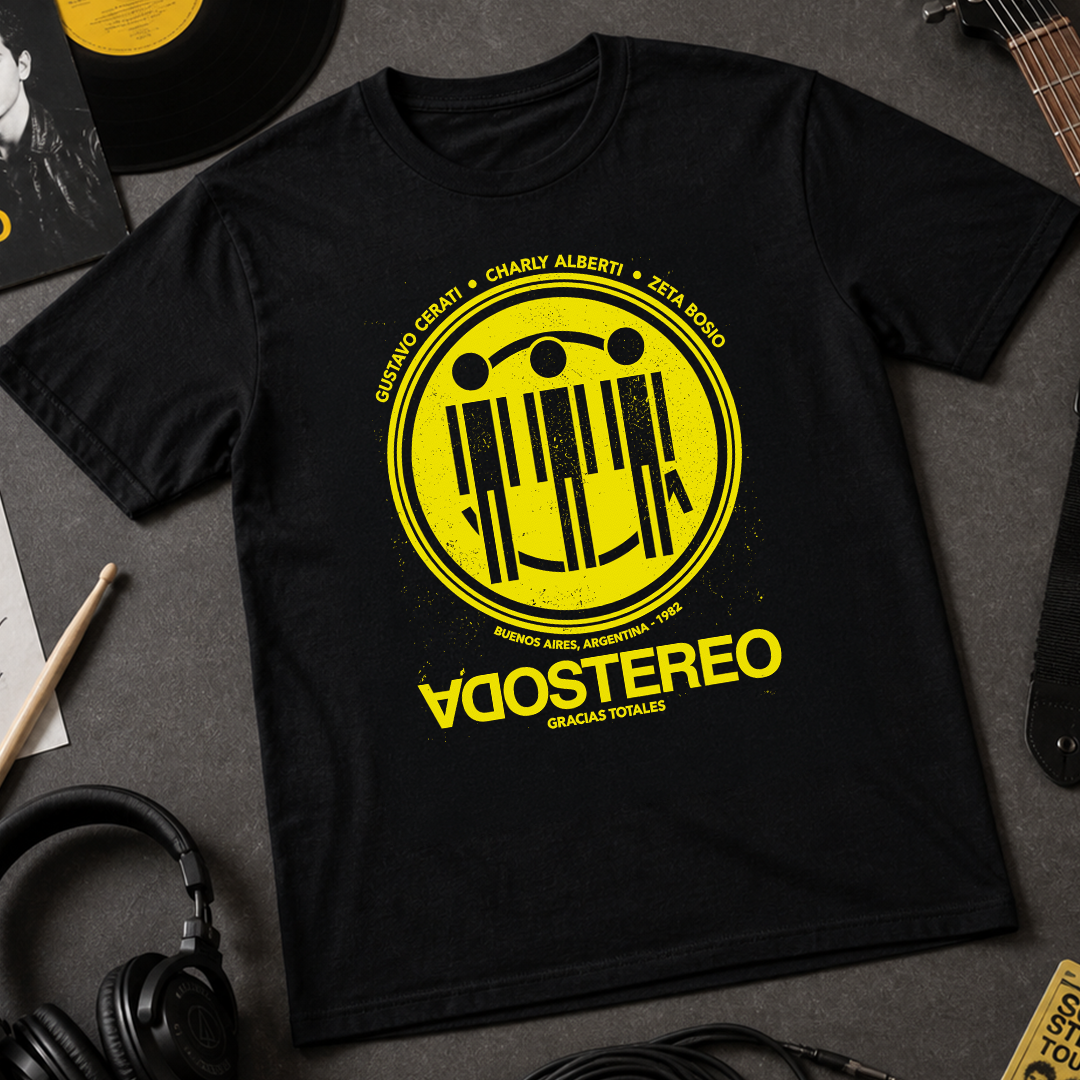 Camiseta Algodón Soda Stereo 1982
