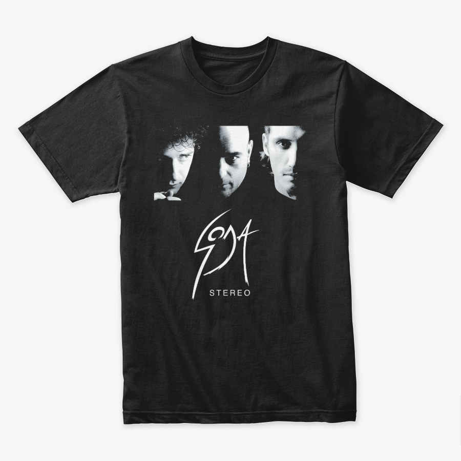 Camiseta Algodón Soda Stereo Black And White