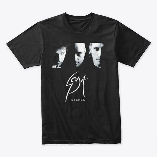 Camiseta Algodón Soda Stereo Black And White