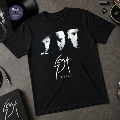 Camiseta Algodón Soda Stereo Black And White