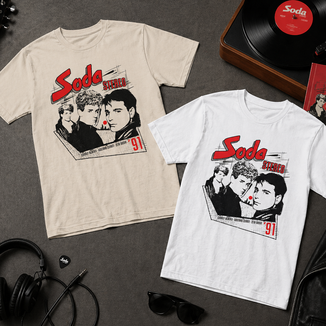 Camiseta Algodón Soda Stereo ´91