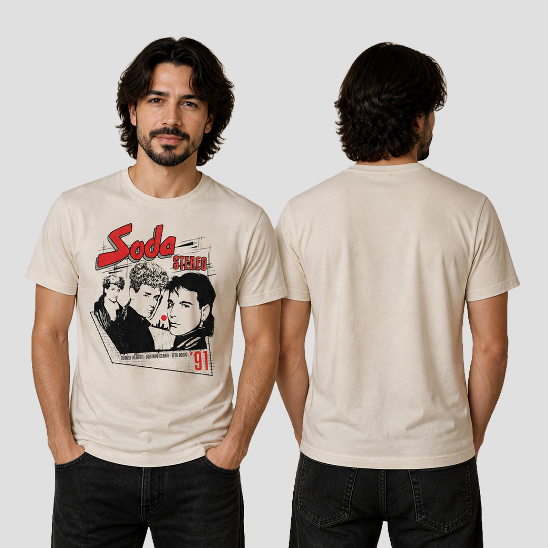 Camiseta Algodón Soda Stereo ´91