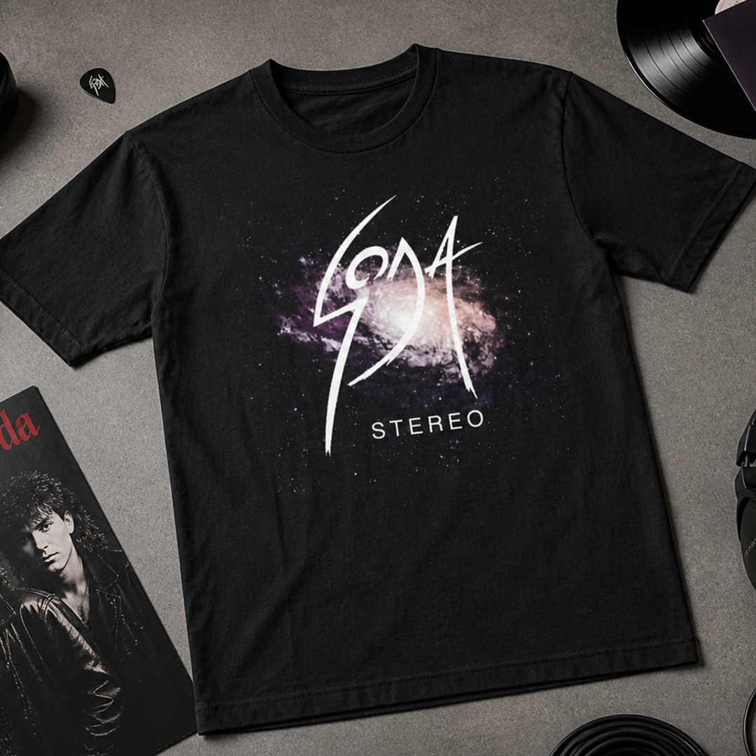 Camiseta Algodón Soda Stereo Galaxy