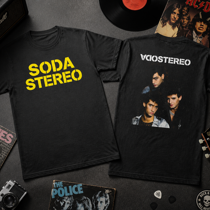 Camiseta Algodón Soda Stereo Chicos Banda