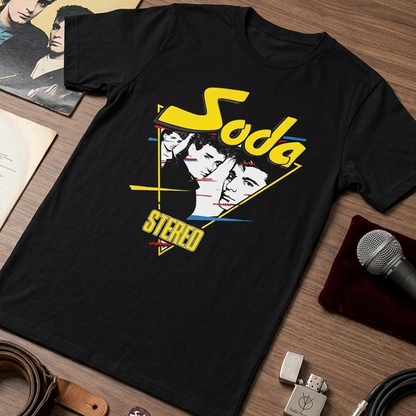 Camiseta Algodón Soda Stereo Triángulo