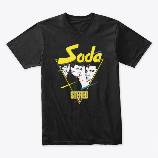 Camiseta Algodón Soda Stereo Triángulo