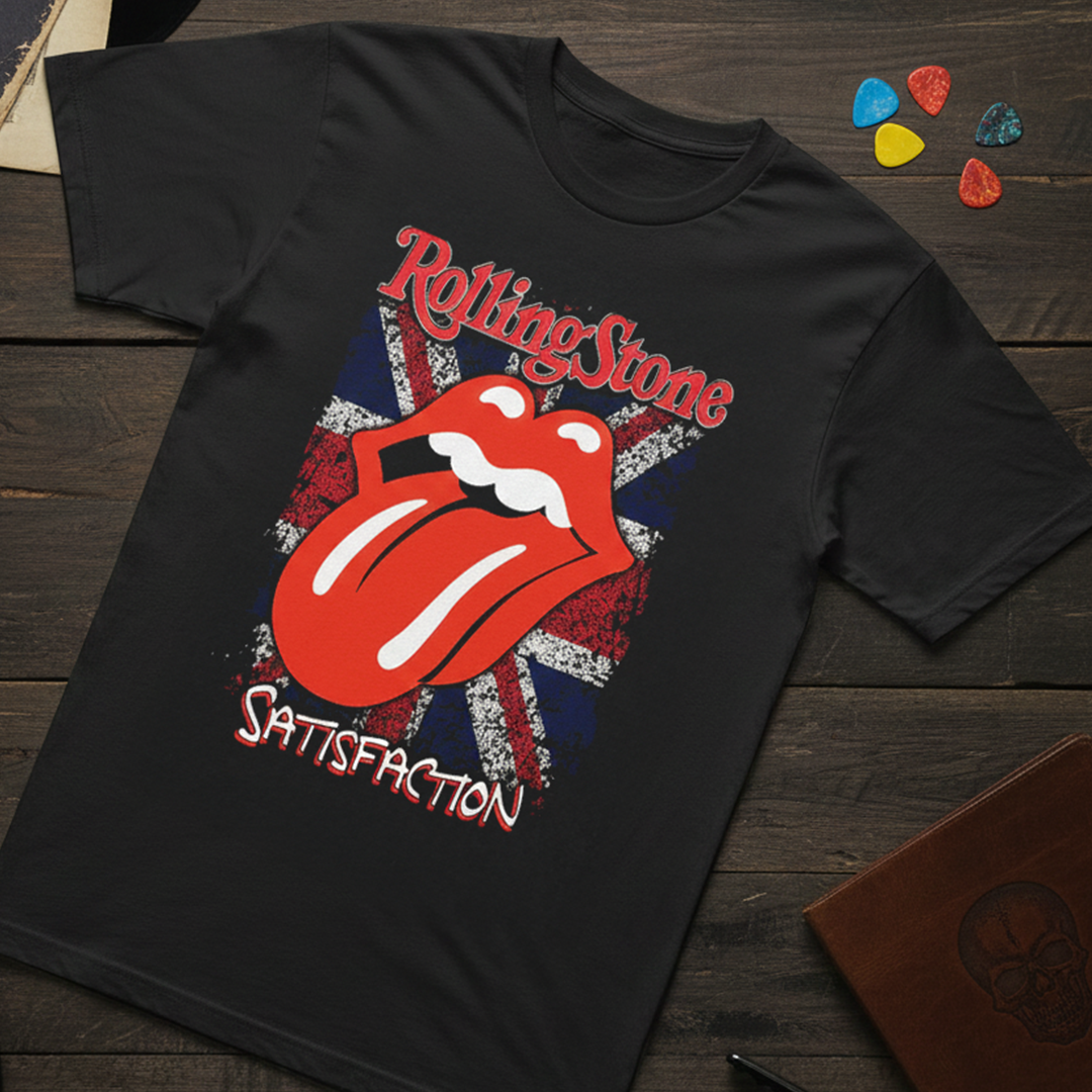 Camiseta Algodon Rolling Stones Satisfaction Art