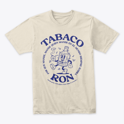 Camiseta Navideña Tabaco y Ron Azul