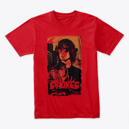 Camiseta The Strokes NYPD Rojo